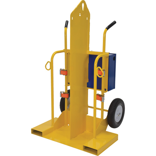 Welding Cylinder Torch Cart, Foam-Filled Wheels, 24" W x 19-1/2" L Base, 500 lbs. Infinity Industrial Services Inc.