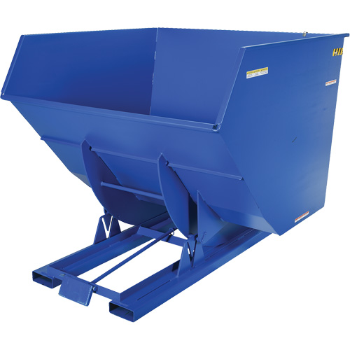 Self-Dumping Hopper, Steel, 4 cu.yd., Blue Infinity Industrial Services Inc.
