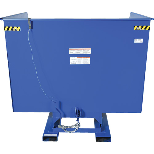 Self-Dumping Hopper, Steel, 4 cu.yd., Blue Infinity Industrial Services Inc.
