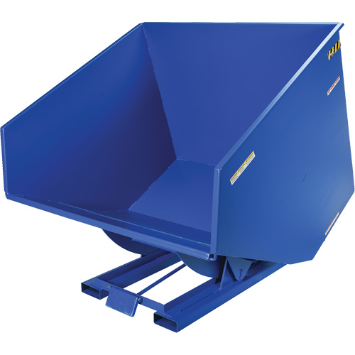 Self-Dumping Hopper, Steel, 4 cu.yd., Blue Infinity Industrial Services Inc.