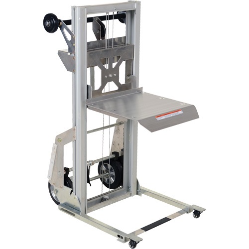 Portable Aluminum Load Lifter, Foot Pump Operated, 200 lbs. Capacity, 61" Max Lift Infinity Industrial Services Inc.