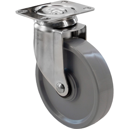2309 Caster, Swivel, 4" (101.6 mm), Envirothane Grey, 350 lbs. (158.8 kg.) Infinity Industrial Services Inc.