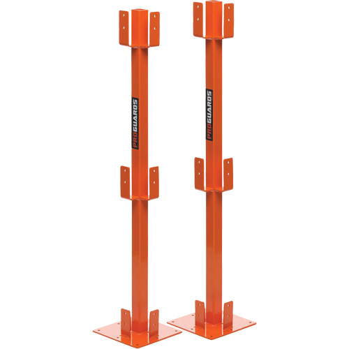 Poteaux temporaires ProGuards pour barri&egrave;re de s&eacute;curit&eacute;, 8" la x 39" h, Orange Infinity Industrial Services Inc.