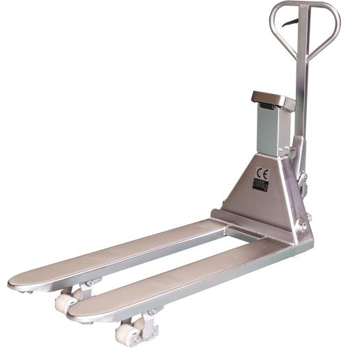 Eco Weigh-Scale Pallet Truck, 48" L x 27" W, 4400 lbs. Cap. Infinity Industrial Services Inc.