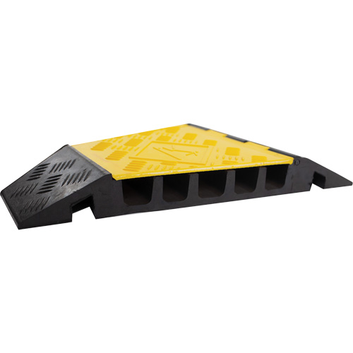 Protecteur de c&acirc;ble tourne-&agrave;-gauche robuste Powerhouse, 5 canaux, 12" lo x 19,75" la x 2,25" h Infinity Industrial Services Inc.