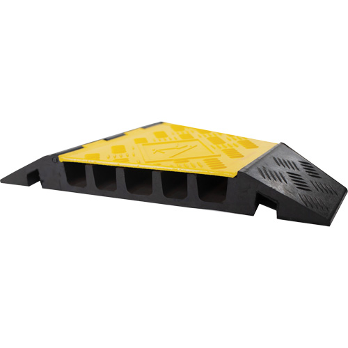 Protecteur de c&acirc;ble tourne-&agrave;-droite robuste Powerhouse, 5 canaux, 12" lo x 19,75" la x 2,25" h Infinity Industrial Services Inc.