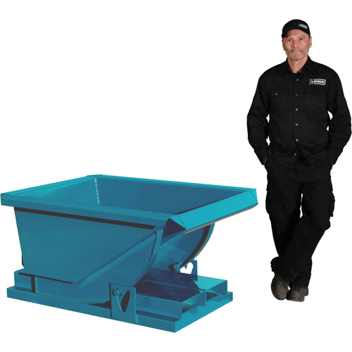 Extra Heavy-Duty Self-Dumping Hopper, Steel, 1/3 cu.yd., Blue Infinity Industrial Services Inc.