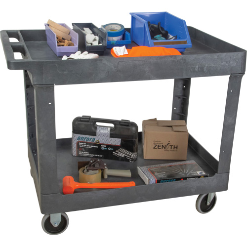 Chariot utilitaire pour l'entretien, 2 tiers, 24-5/8" x 32-1/2" x 40", Capacit&eacute; 550 lb Infinity Industrial Services Inc.