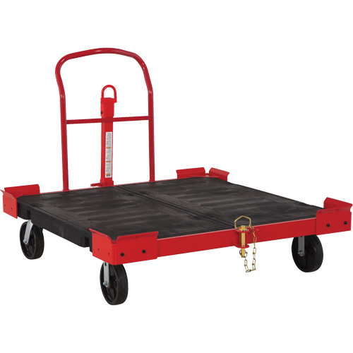 Towable Pallet Cart, 54-1/2" L x 51" W, 2500 lbs. Cap., Polyolefin Wheels Infinity Industrial Services Inc.