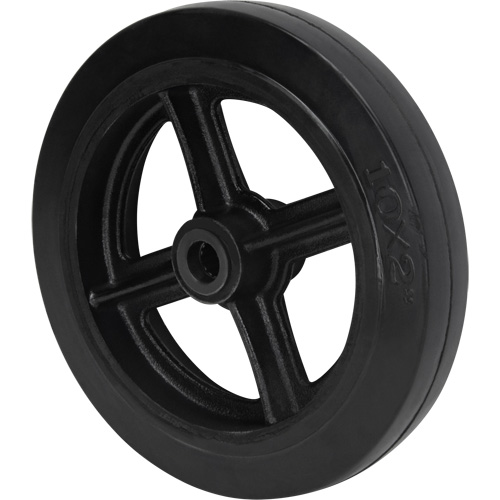 Mold-On Rubber Wheel, 10" (254 mm) Dia. x 2" (50.8 mm) W, 948 lbs. (430 kg) Capacity Infinity Industrial Services Inc.
