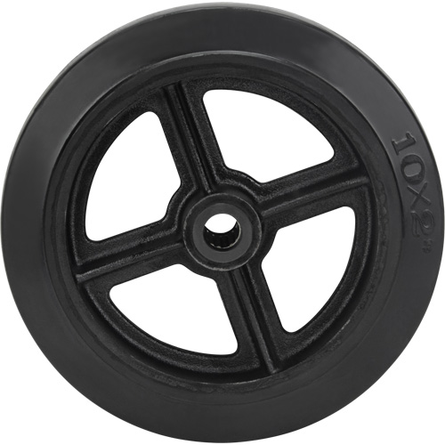 Mold-On Rubber Wheel, 10" (254 mm) Dia. x 2" (50.8 mm) W, 948 lbs. (430 kg) Capacity Infinity Industrial Services Inc.