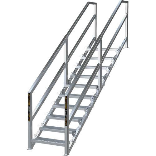 Syst&egrave;me d'escalier modulaire pour la construction de 6-10 marches SmartStairs, 75" ha Infinity Industrial Services Inc.