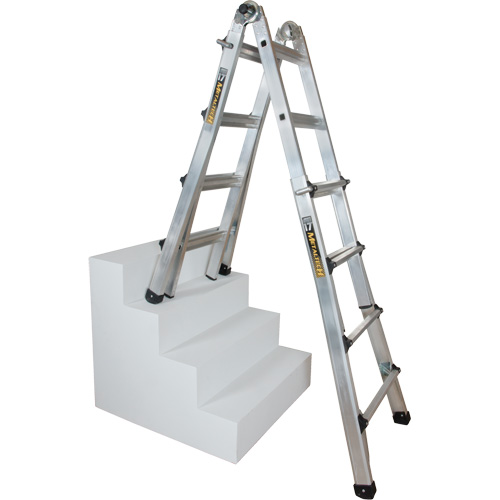 Telescoping Multi-Position Ladder, Aluminum, 300 lbs., CSA Grade 1A Infinity Industrial Services Inc.