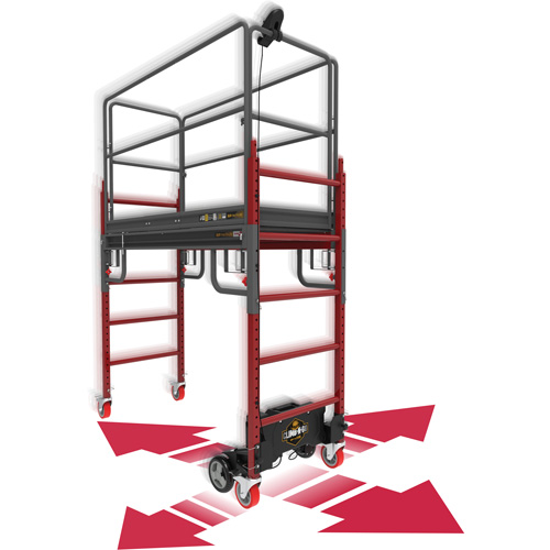 Trousse compl&egrave;te d'&eacute;chafaud motoris&eacute; Buildman Baker 6', 31" p x 118-3/4" h Infinity Industrial Services Inc.