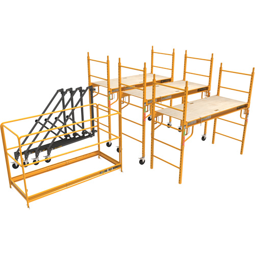 Trousse compl&egrave;te de tour d'&eacute;chafaudage pour cloison s&egrave;che de 18', 122" p x 236" h Infinity Industrial Services Inc.