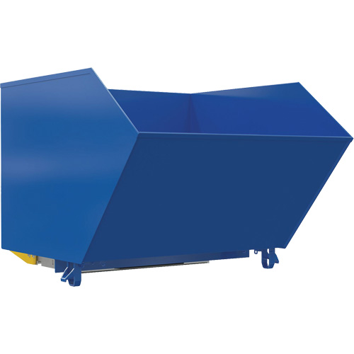 Light-Duty H-Style Bump & Dump Hopper, Steel, 1-1/2 cu.yd., Blue Infinity Industrial Services Inc.