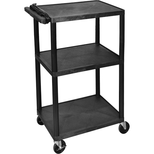 Chariot utilitaire &eacute;lectrique, 3 tiers, 24" x 42" x 18", Capacit&eacute; 300 lb Infinity Industrial Services Inc.