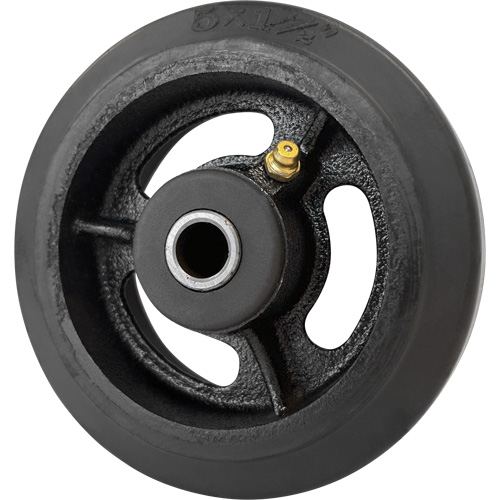 Mold-On Rubber Wheel, 5'' (127 mm) Dia. x 1-1/2" (38 mm) W, 400 lbs. (181 kg.) Capacity Infinity Industrial Services Inc.