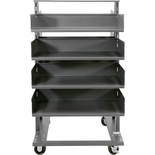 Double-Sided Heavy Duty A-Frame Cart with 8 Large Trays, 38" x 30" x 63", 2500 lbs. Capacity Infinity Industrial Services Inc.