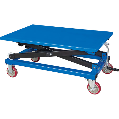 Manual Scissor Lift Table, 37-3/8" L x 23-5/8" W, Steel, 660 lbs. Capacity Infinity Industrial Services Inc.