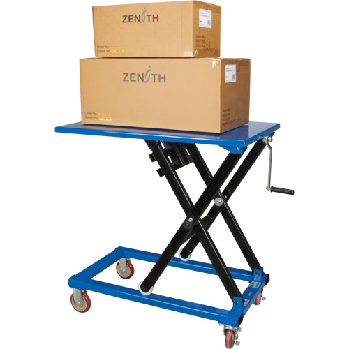 Manual Scissor Lift Table, 37-3/8" L x 23-5/8" W, Steel, 660 lbs. Capacity Infinity Industrial Services Inc.