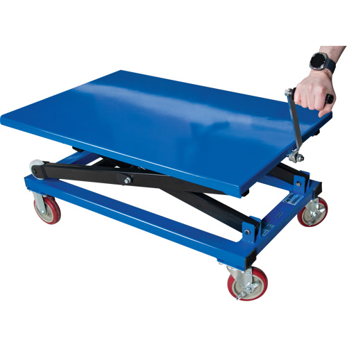 Manual Scissor Lift Table, 37-3/8" L x 23-5/8" W, Steel, 660 lbs. Capacity Infinity Industrial Services Inc.