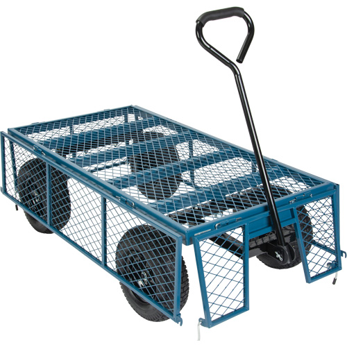 Wagon with Drop Sides, 24" W x 48" L, 800 lbs. Capacity Infinity Industrial Services Inc.