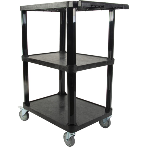 Chariot utilitaire avec tablette plate, 3 tiers, 18-1/8" x 37-3/8" x 27-3/4", Capacit&eacute; 330 lb Infinity Industrial Services Inc.