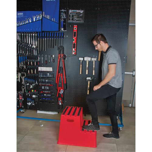 Industrial Step Stool, 2 Steps, 26" x 22-7/16" x 19-11/16" High Infinity Industrial Services Inc.