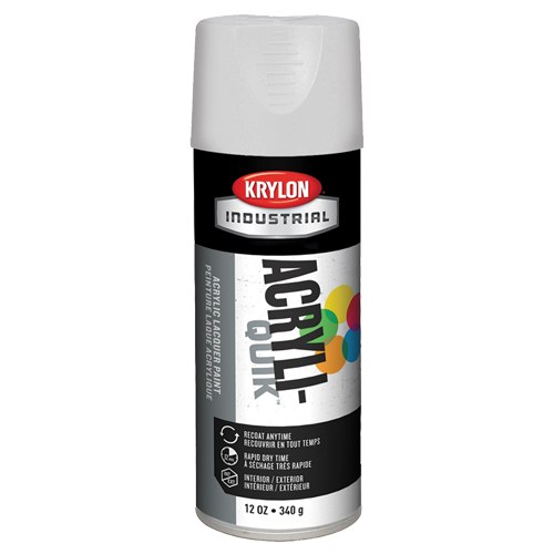 Industrial Acryli-Quik Lacquer, White, Gloss, 12 oz., Aerosol Can Infinity Industrial Services Inc.