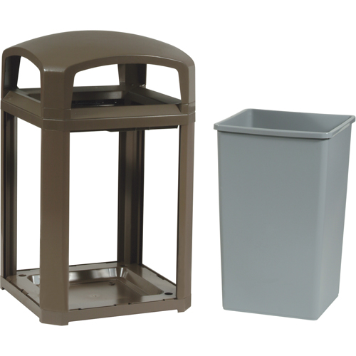 Landmark Series&reg; Classic Container Frame With Rigid Liner, Galvanized Steel, 35 US gal. Infinity Industrial Services Inc.