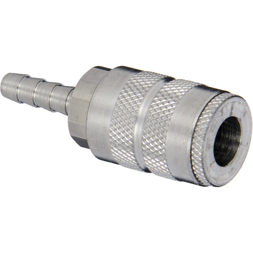 Pneumatic Manual Standard Hose Barb Coupler, Steel, Type F, 1/4", 500 psi Infinity Industrial Services Inc.