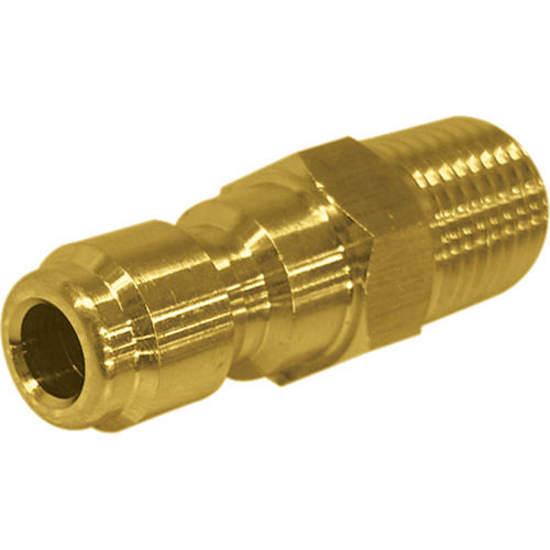 1/4" Male Brass Plated Quick Disconnect Plug Infinity Industrial Services Inc.