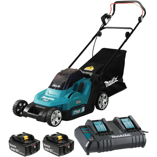 36V 5.0 Ah LXT Lawn Mower Kit, Push Walk-Behind, Battery Powered, 17" Cutting Width Infinity Industrial Services Inc.