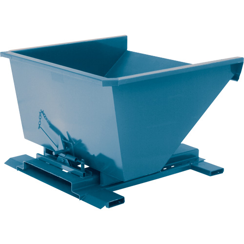 Self-Dumping Hopper, Steel, 3/4 cu.yd., Blue Infinity Industrial Services Inc.