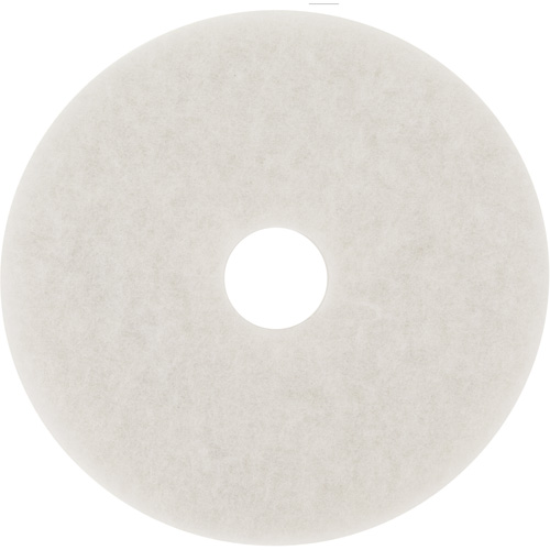 Tampon de polissage pour planchers, 19", Polissage, Blanc Infinity Industrial Services Inc.