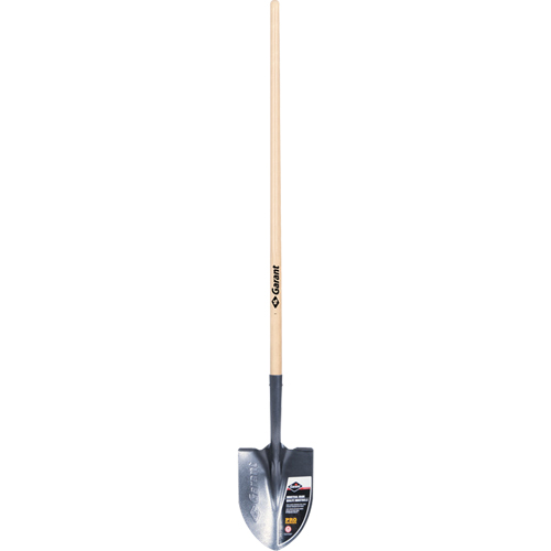 Pro Round Point Shovel, Tempered Steel Blade, Wood, Straight Handle Infinity Industrial Services Inc.