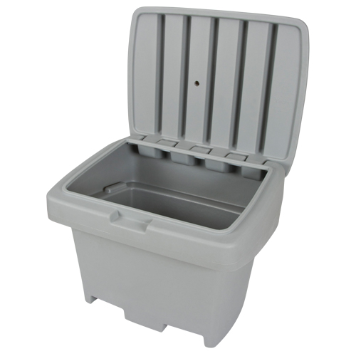Heavy-Duty Outdoor Salt and Sand Storage Container, 30" x 24" x 24", 5.5 cu. Ft., Grey Infinity Industrial Services Inc.