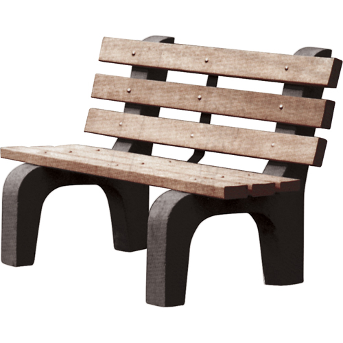 Park Benches, Recycled Plastic, 72" L x 25" W x 31" H, Brown Infinity Industrial Services Inc.