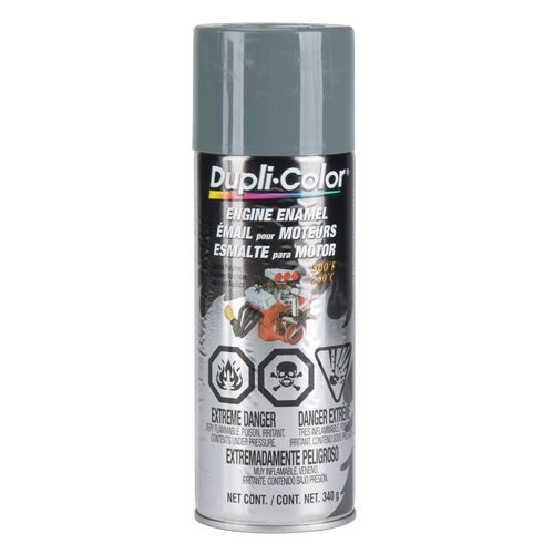 Engine Enamel Paint with Ceramic, New Ford Grey, Gloss, 12 oz., Aerosol Can Infinity Industrial Services Inc.