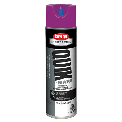 Peinture de marquage industrielle invers&eacute;e &agrave; base de solvant Quik-Mark, 17 oz, Canette a&eacute;rosol Infinity Industrial Services Inc.