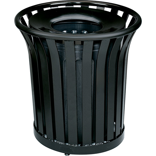 Contenant pour d&eacute;chets sans couvercle Americana Series, Acier, 36 gal. US Infinity Industrial Services Inc.