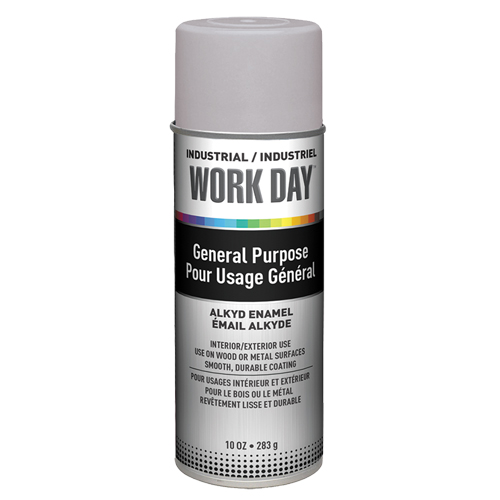 Peinture industrielle Work Day, Gris, Tr&egrave;s mat, 10 oz, Canette a&eacute;rosol Infinity Industrial Services Inc.