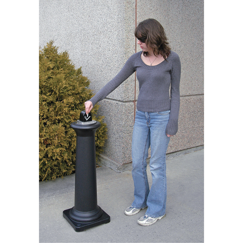 Groundskeeper Tuscan Cigarette Waste Collector, Free-Standing, Metal, 1 US gal. Capacity, 38-1/2" Height Infinity Industrial Services Inc.