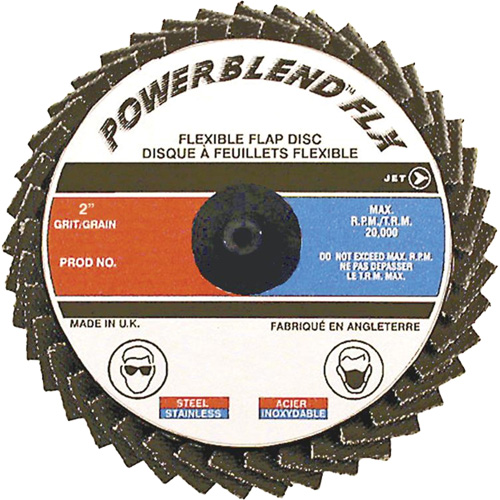 Powerblend FLX Roll-On Flap Disc, 3" x 120 Grit, Zirconia Alumina Infinity Industrial Services Inc.
