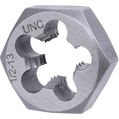 SAE Hex Die, 1" Dia., 1/2"-13NC Thread, Alloy Steel Infinity Industrial Services Inc.