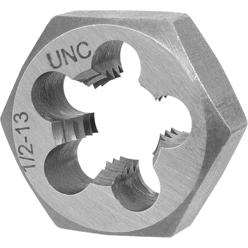 SAE Hex Die, 1-7/16" Dia., 5/8"-11 Thread, Alloy Steel Infinity Industrial Services Inc.