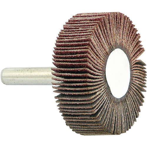Shaft Mounted Flapwheel, 80 Grit, 1-1/2" x 1/2" x 1/4" Infinity Industrial Services Inc.