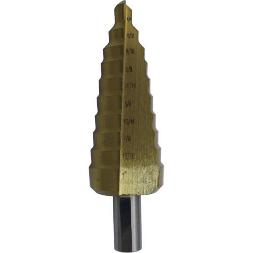 Foret &eacute;tag&eacute; M35 de premi&egrave;re qualit&eacute; JET-KUT Super, 3/16" - 1/2", Incr&eacute;ments de 1/16", Acier rapide Infinity Industrial Services Inc.