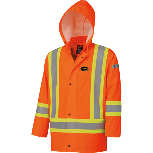 5892 Veste FR imperm&eacute;able haute visibilit&eacute;, 2T-Grand, Orange haute visibilit&eacute; Infinity Industrial Services Inc.